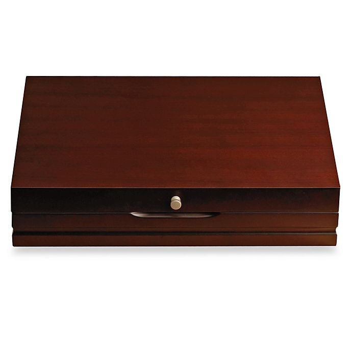 slide 1 of 1, Wallace Dark Walnut Flatware Chest - Service for 12, 1 ct