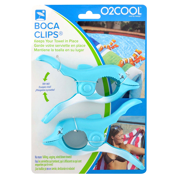 slide 1 of 3, O2COOL Boca Clips Dolphin, 1 ct