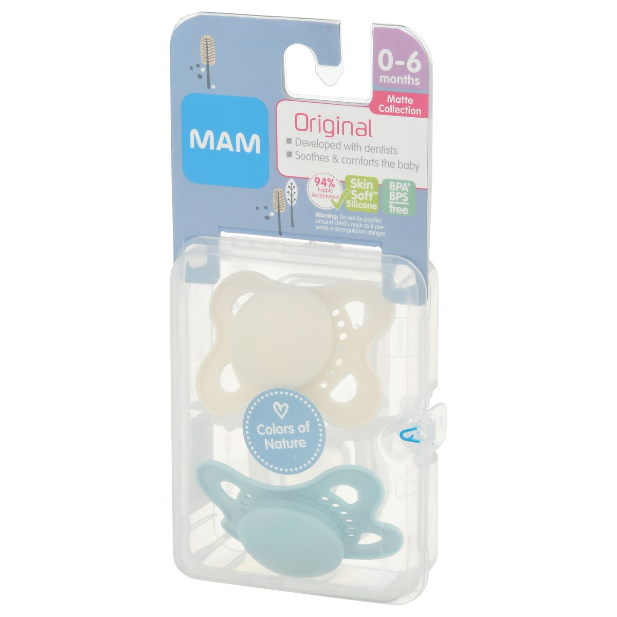 slide 5 of 12, MAM Original 0-6 Months Pacifier 1 ea, 1 ct