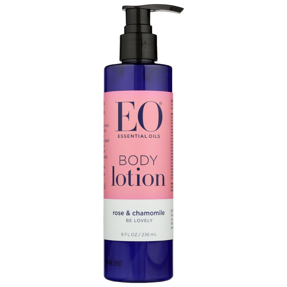 slide 1 of 1, EO Everyday Body Lotion, Rose & Chamomile, 8 oz