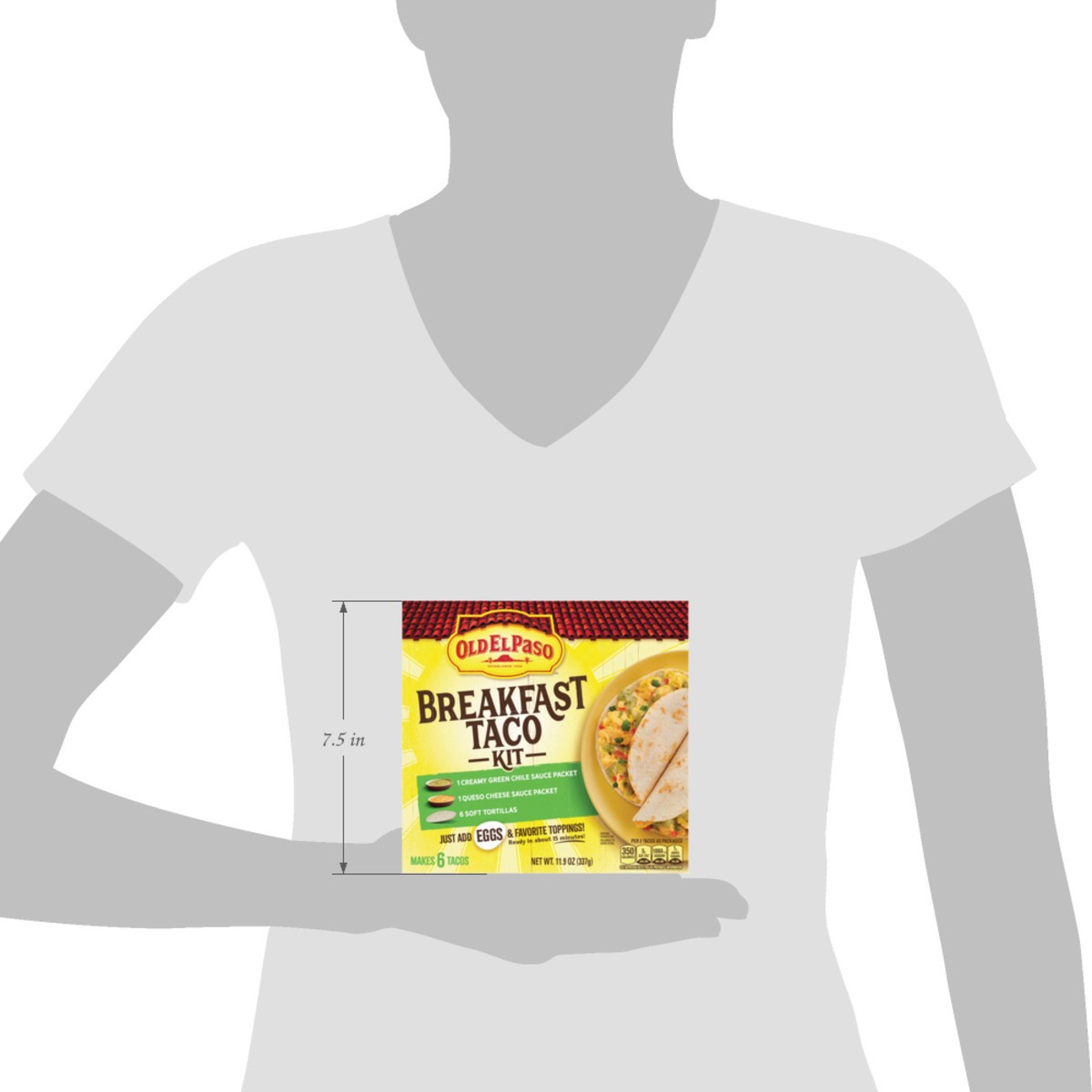 slide 14 of 14, Old El Paso Breakfast Taco Kit with Sauces and Soft Tortillas, Makes 6 Tacos, 11.9 oz, 11.9 oz