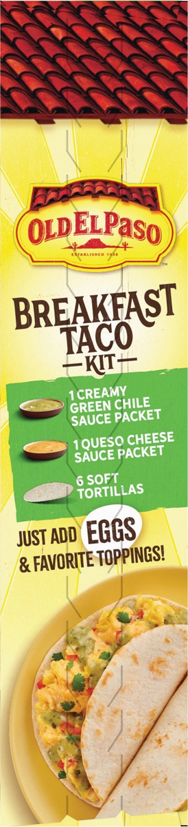 slide 3 of 14, Old El Paso Breakfast Taco Kit with Sauces and Soft Tortillas, Makes 6 Tacos, 11.9 oz, 11.9 oz