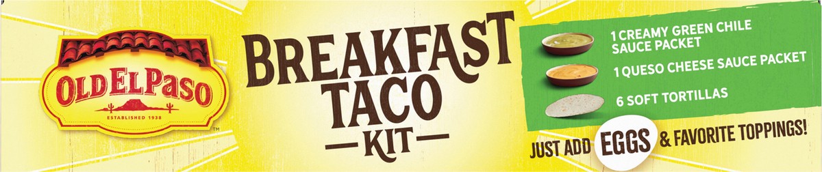 slide 4 of 14, Old El Paso Breakfast Taco Kit with Sauces and Soft Tortillas, Makes 6 Tacos, 11.9 oz, 11.9 oz