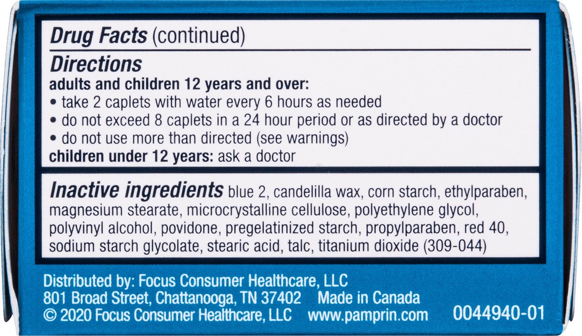 slide 3 of 7, Pamprin Multi-Symptom Relief 20 Caplets, 20 ct