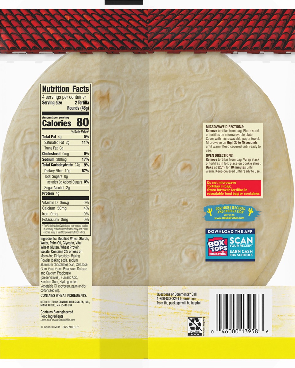 slide 2 of 14, Old El Paso Carb Advantage Tortilla Rounds, 3g Net Carbs, 80 Calories, 8 Ct, 6.5 oz, 8 ct