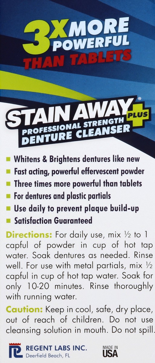 slide 5 of 6, Stain Away Plus Denture Cleanser 8.1 oz, 8.1 oz