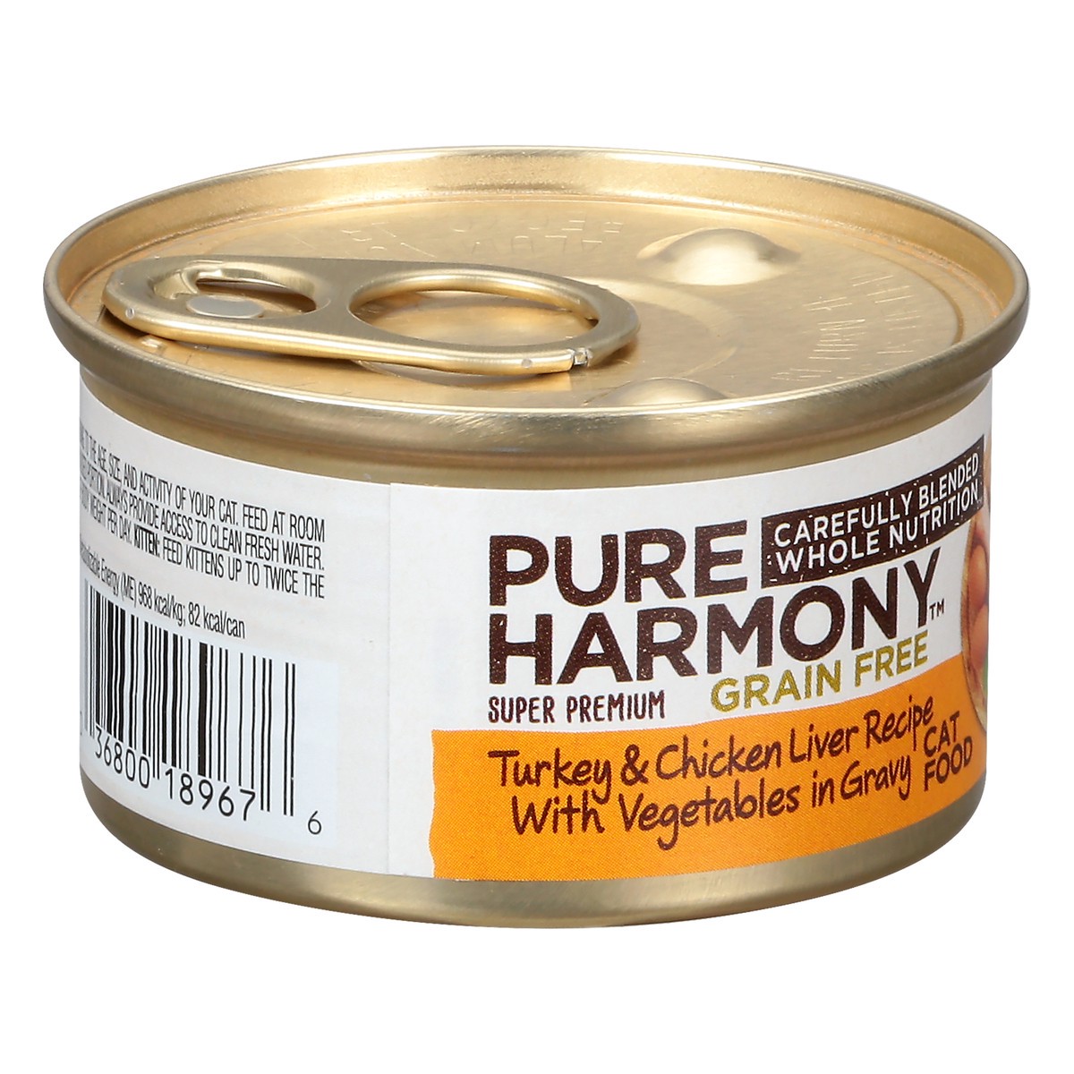 slide 2 of 13, Pure Harmony Grain Free Cuts Super Premium Turkey & Chicken Liver Recipe with Vegetables in Gravy Cat Food 3 oz, 3 oz