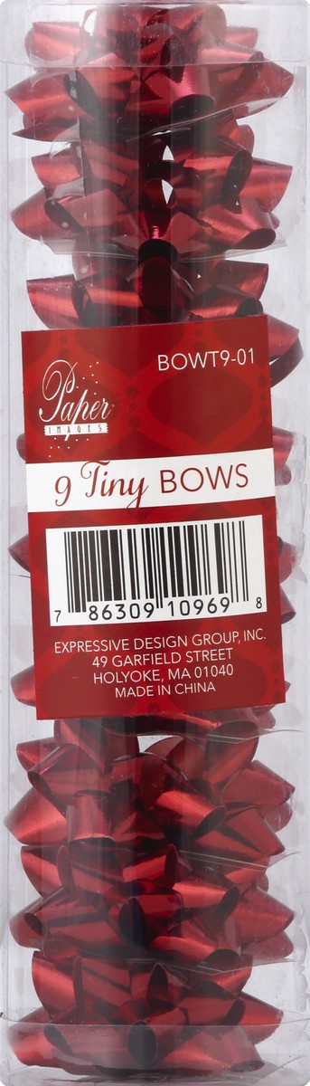 slide 2 of 2, Paper Images Bows 9 ea, 9 ct