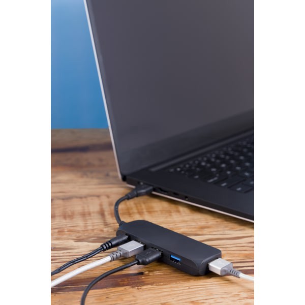 slide 2 of 6, Ativa 4-Port Usb 2.0 Hub, Black, 41512, 1 ct