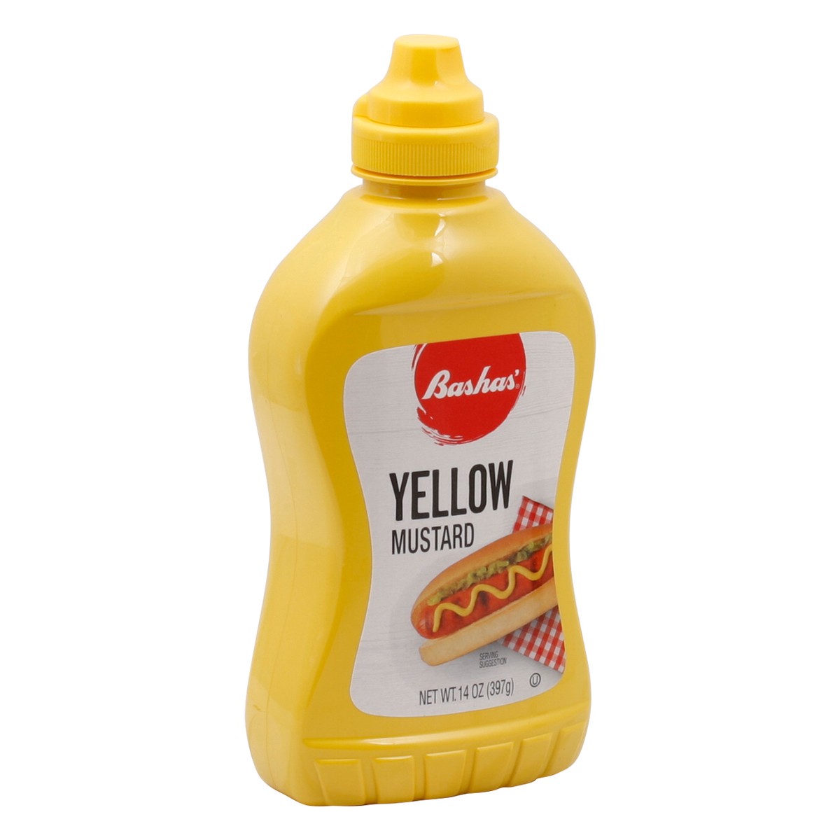 slide 7 of 13, Bashas Yellow Sqz Mustard - 14 oz, 14 oz
