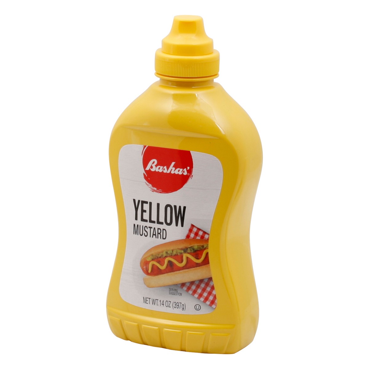 slide 12 of 13, Bashas Yellow Sqz Mustard - 14 oz, 14 oz