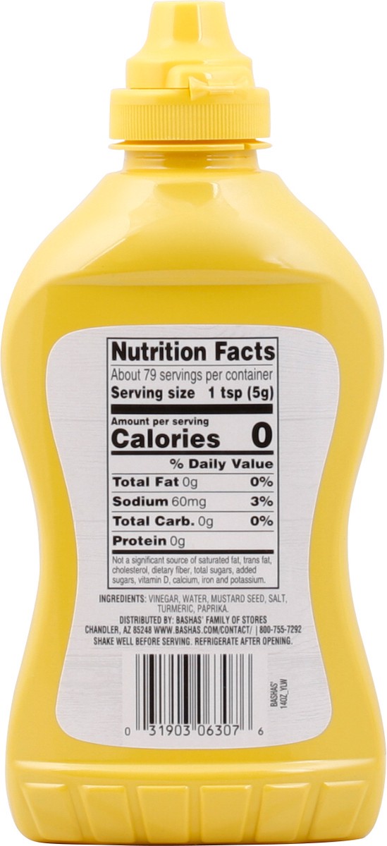 slide 6 of 13, Bashas Yellow Sqz Mustard - 14 oz, 14 oz
