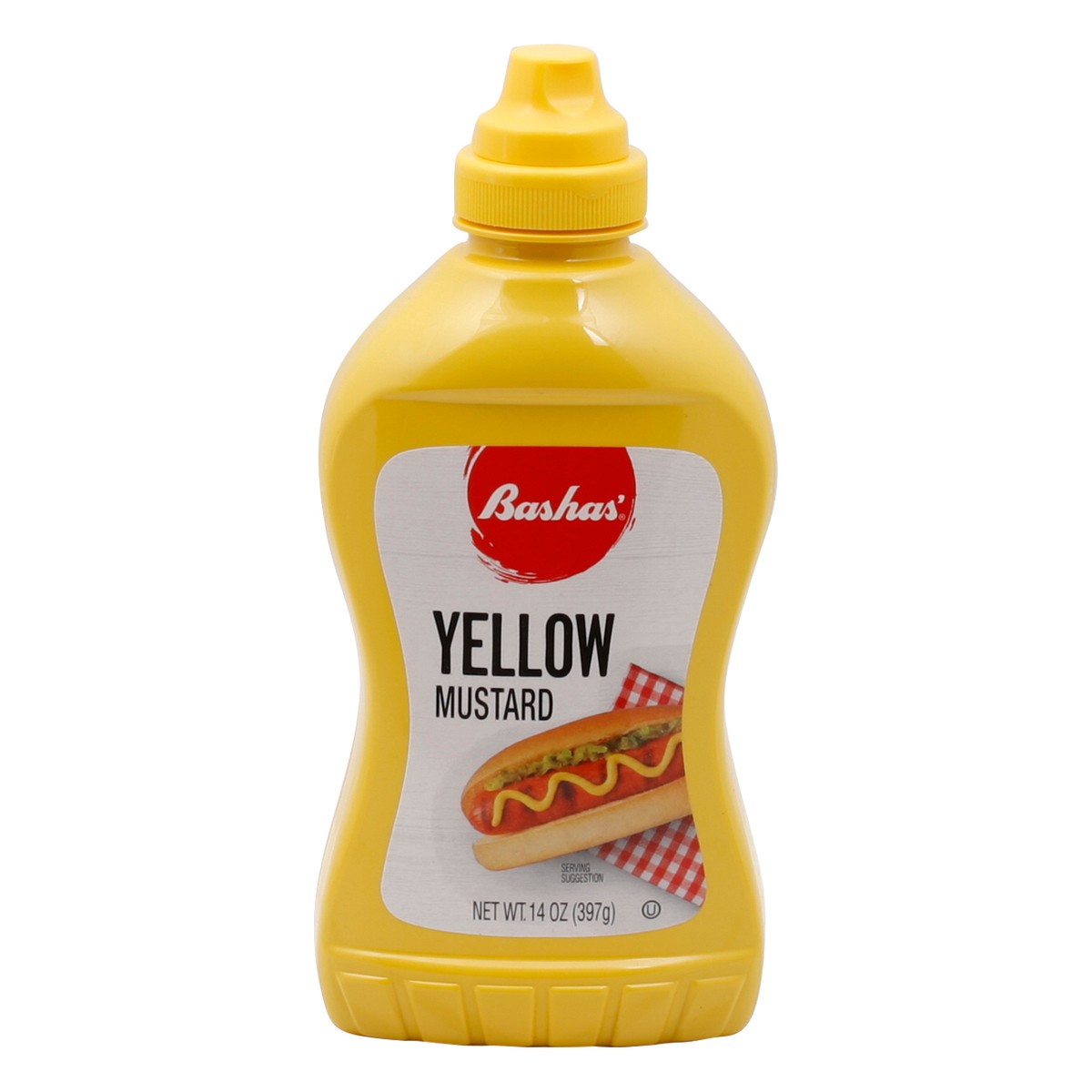 slide 1 of 13, Bashas Yellow Sqz Mustard - 14 oz, 14 oz