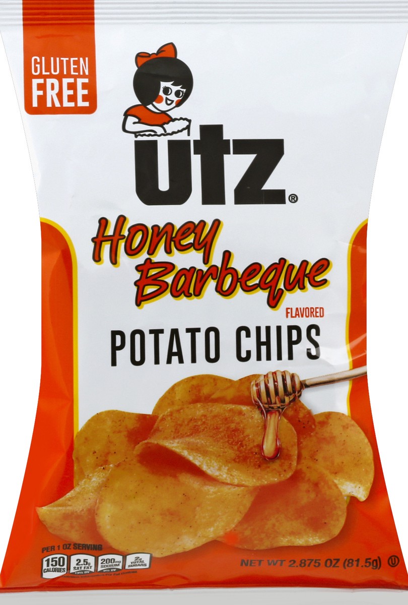 slide 5 of 6, Utz Honey Barbeque Potato Chips, 2.87 oz