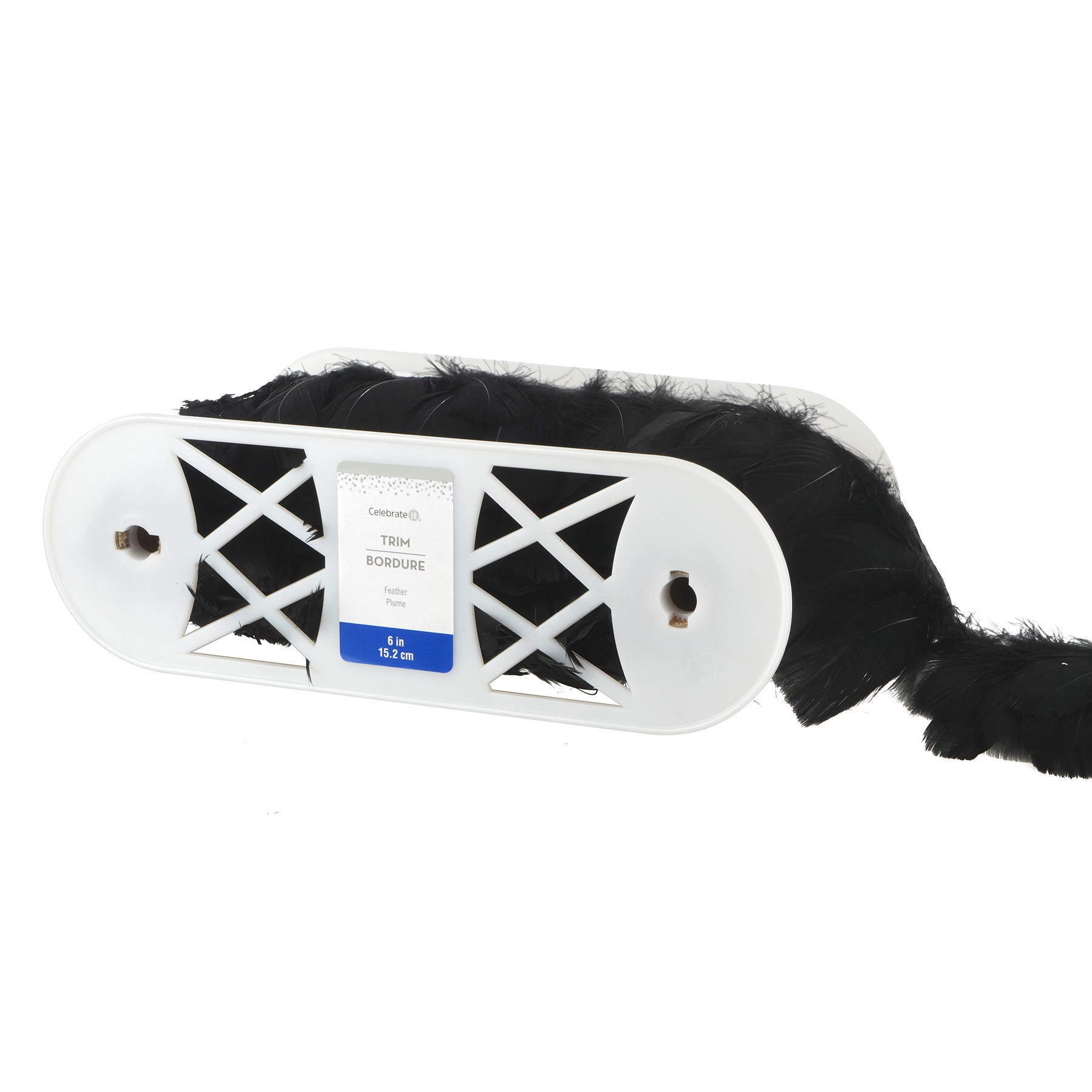 slide 2 of 3, 6" Natural Feather Trim By Celebrate It, 