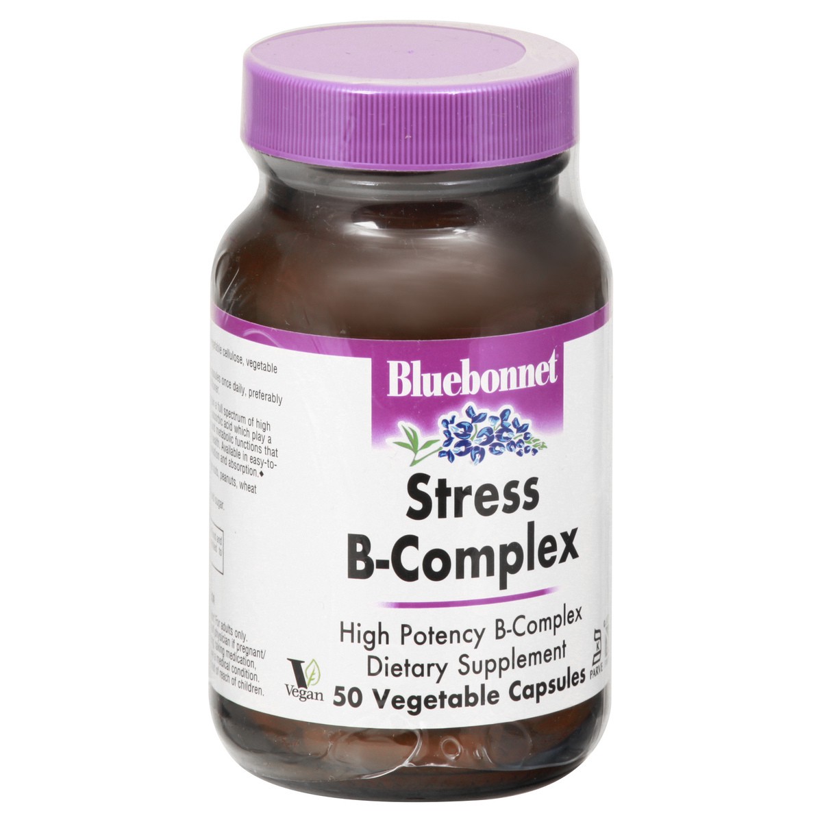 slide 3 of 9, Bluebonnet Nutrition Vegetable Capsules Stress B-Complex 50 ea, 50 ct