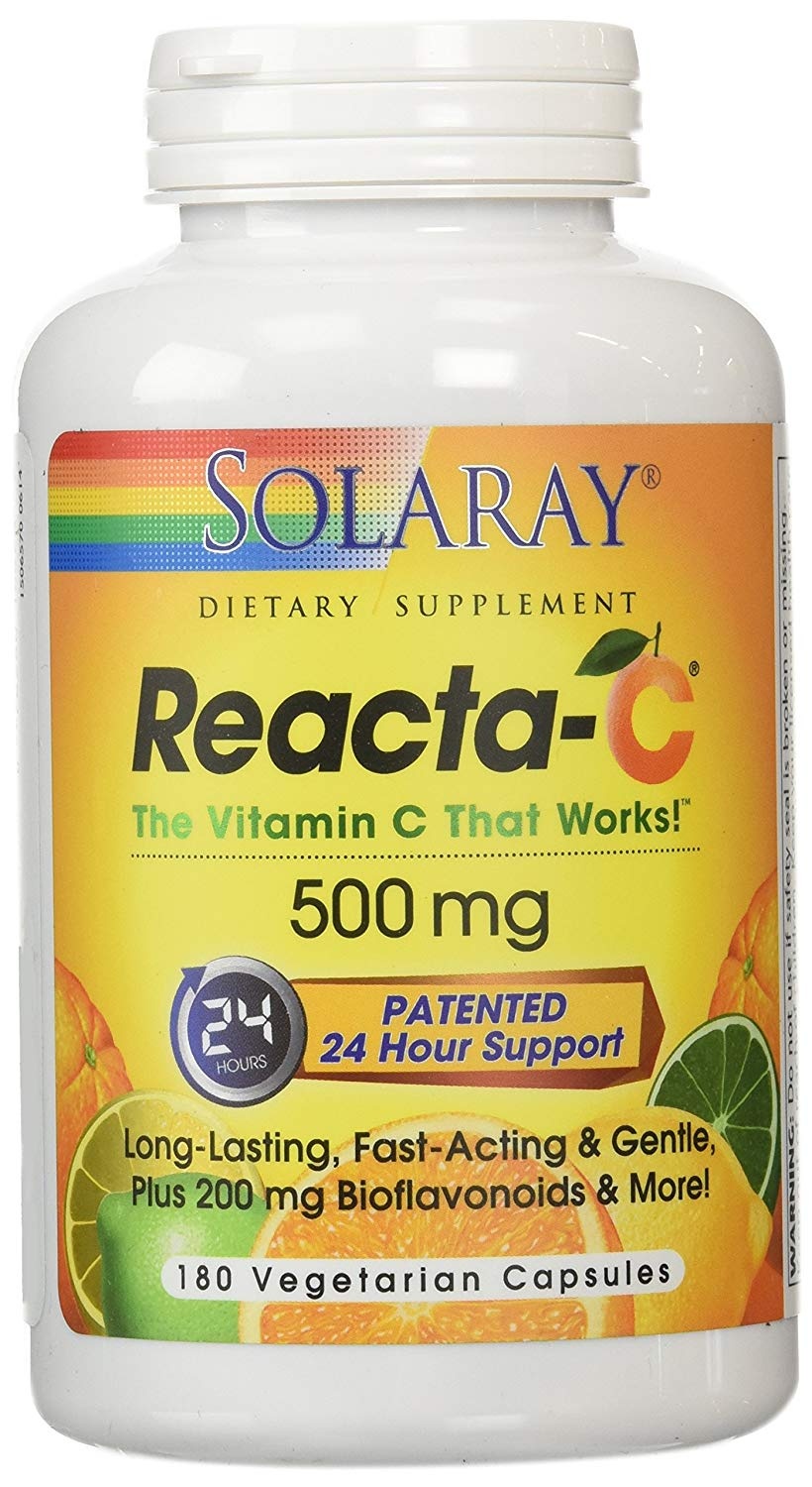 slide 1 of 1, Solaray Reacta-C, 180 ct