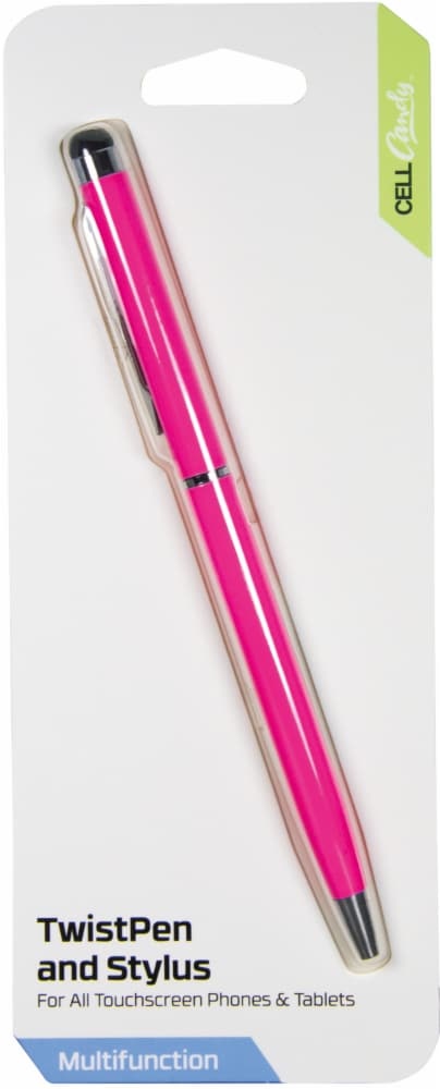 slide 1 of 1, Cellcandy Multifunction Twistpen And Stylus - Shocking Pink, 1 ct