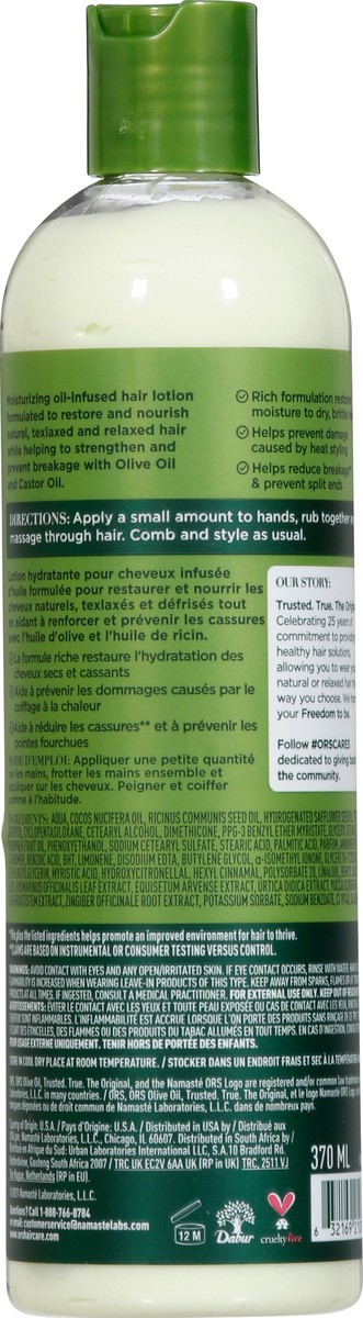 slide 7 of 12, ORS Olive Oil Moisturizing Hair Lotion 12.5 fl oz, 12.50 fl oz