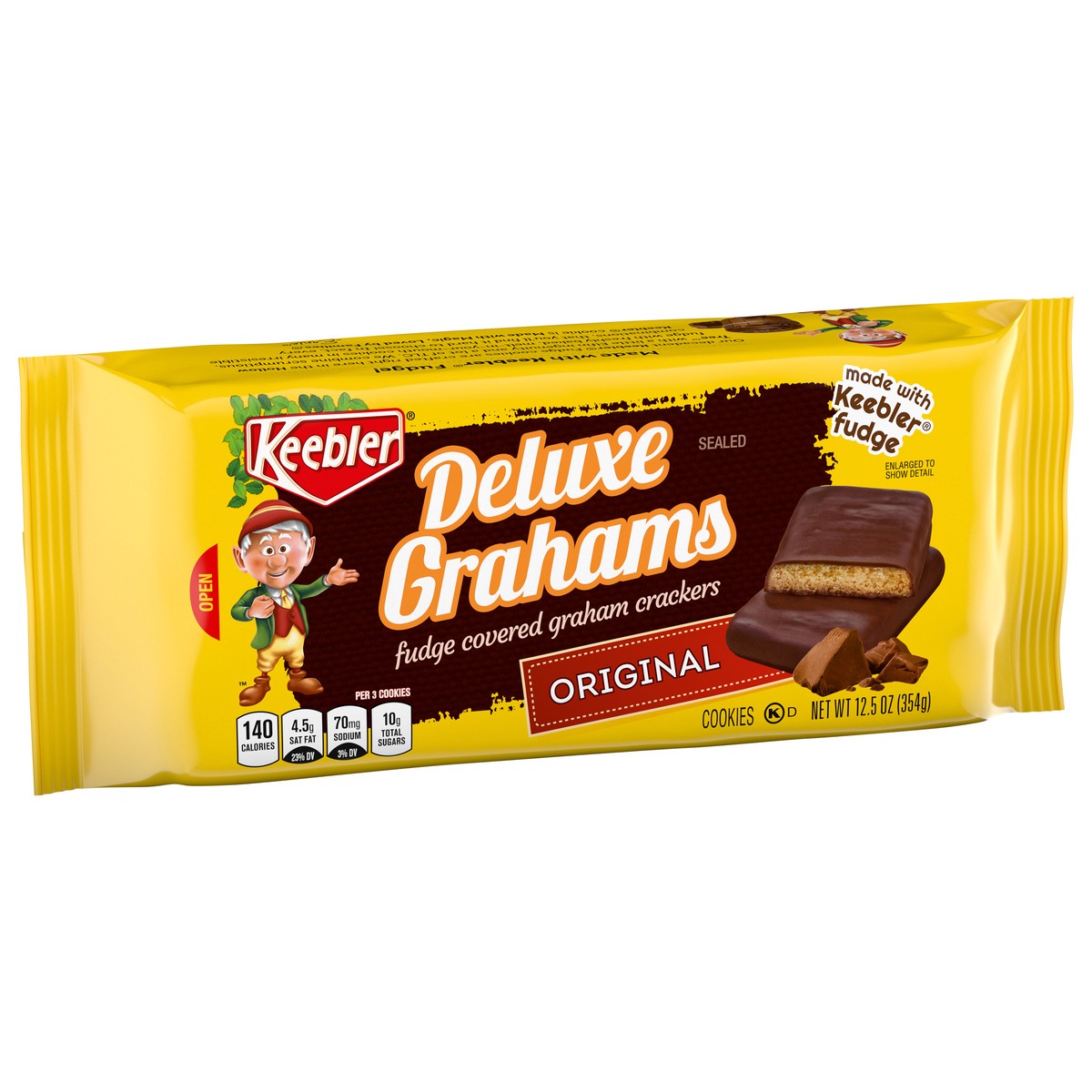 slide 13 of 14, Keebler Deluxe Grahams Original Cookies - 12.5 oz, 12.5 oz
