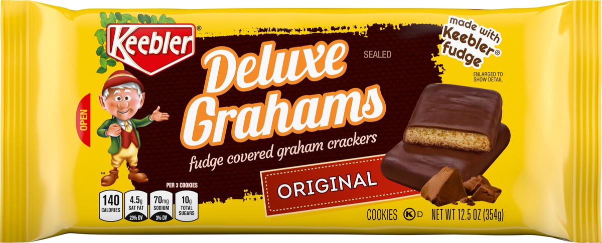 slide 4 of 14, Keebler Deluxe Grahams Original Cookies - 12.5 oz, 12.5 oz
