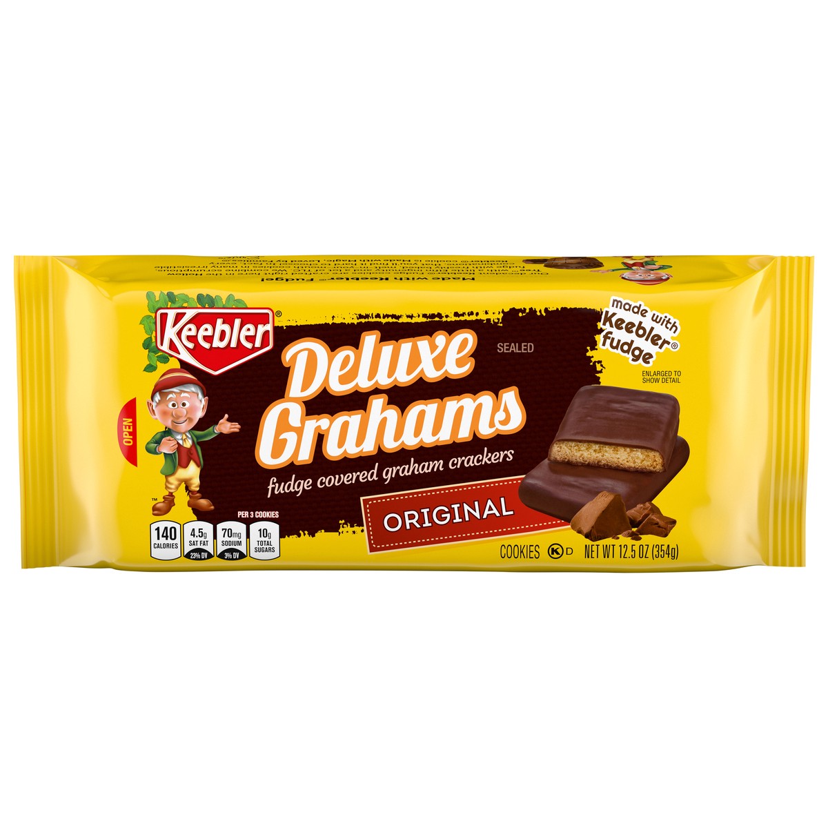 slide 5 of 14, Keebler Deluxe Grahams Original Cookies - 12.5 oz, 12.5 oz
