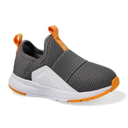Falls Creek Kids Toddler Boys' Starship T Athletic Shoe, White/Grey/Orange, size 6