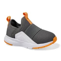 Falls Creek Kids Toddler Boys' Starship T Athletic Shoe, White/Grey/Orange, size 6