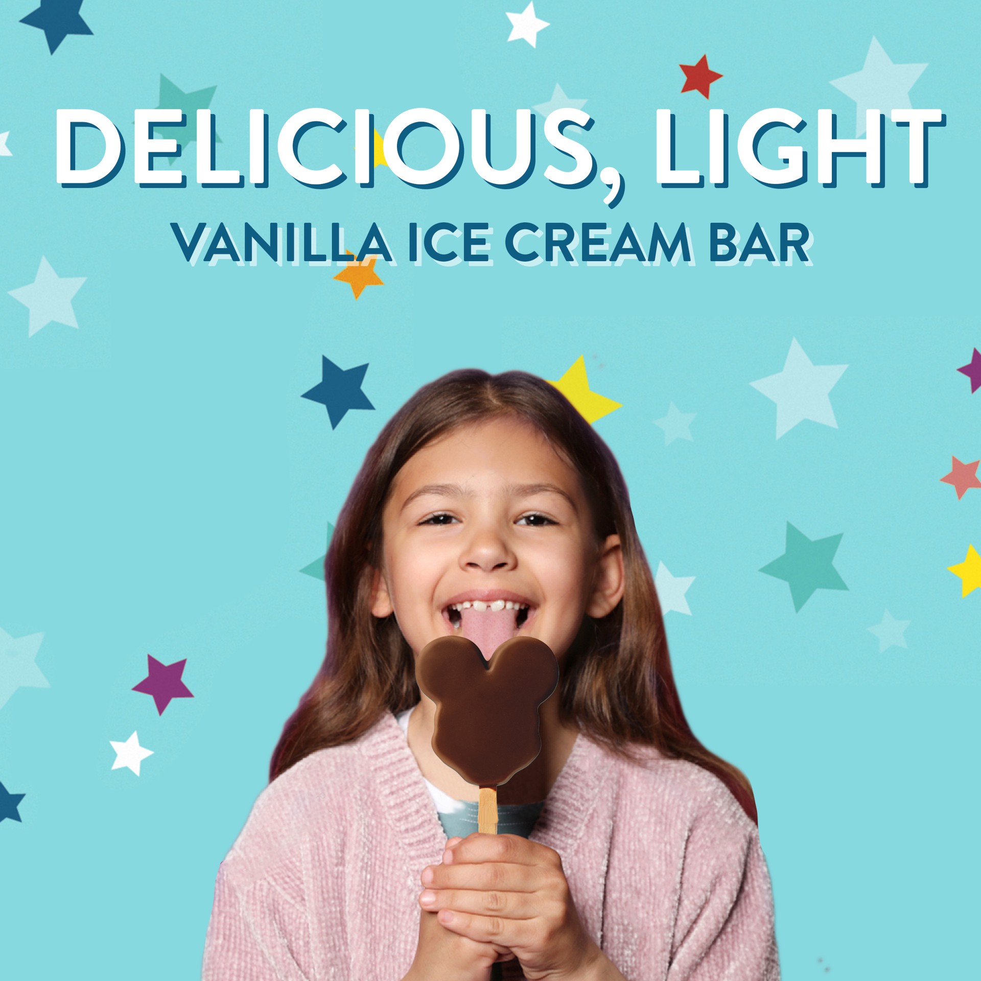 slide 4 of 6, Disney Mickey Mouse Vanilla Light Ice Cream Bar, 3 Ounce, 68.83 g