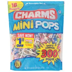 Charms Mini Pops Assorted Flavors - 300 ct