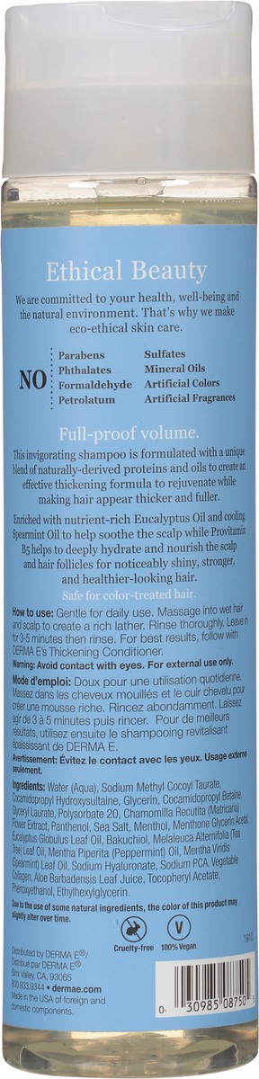 slide 3 of 11, Derma E Thickening Shampoo, 1 ct