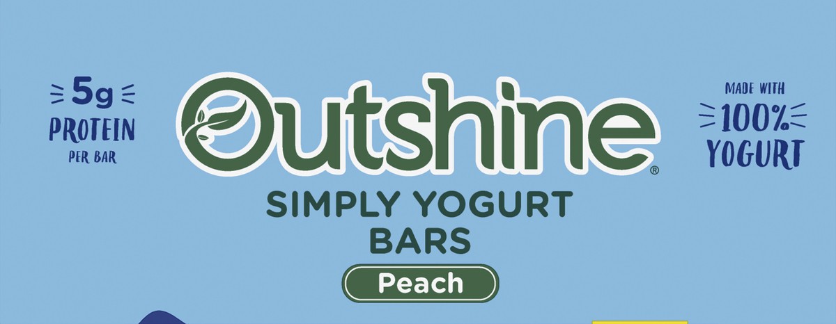 slide 2 of 6, Outshine Peach Yogurt Bars, 4 ct