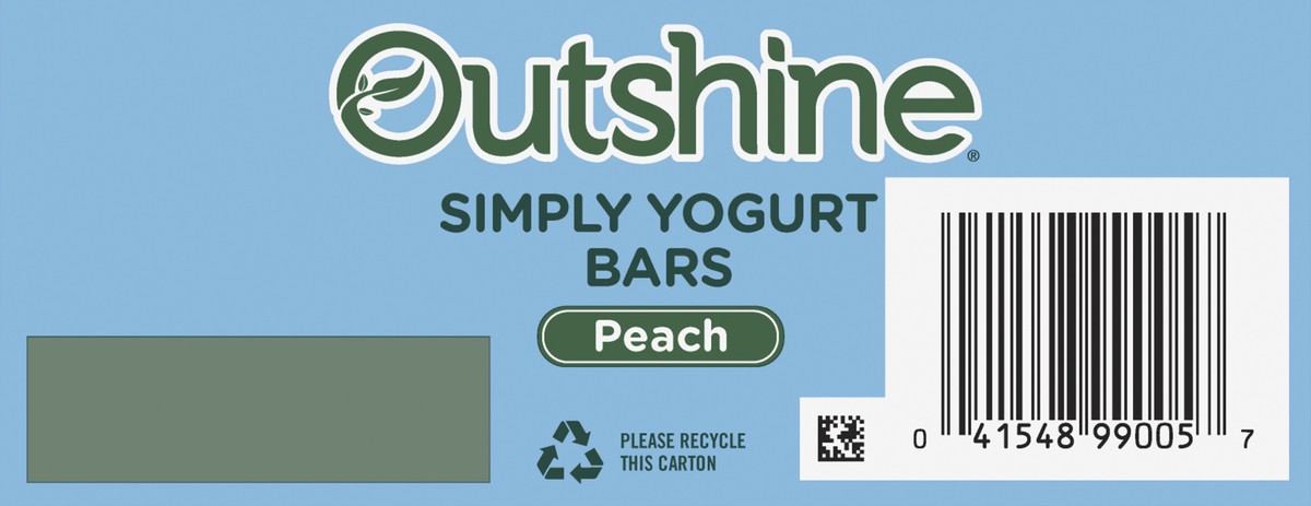slide 4 of 6, Outshine Peach Yogurt Bars, 4 ct