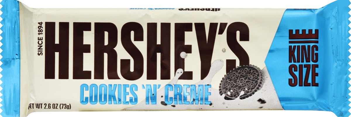 slide 6 of 6, Hershey's Candy Bar Cookies N Creme King Size Bar, 2.6 oz