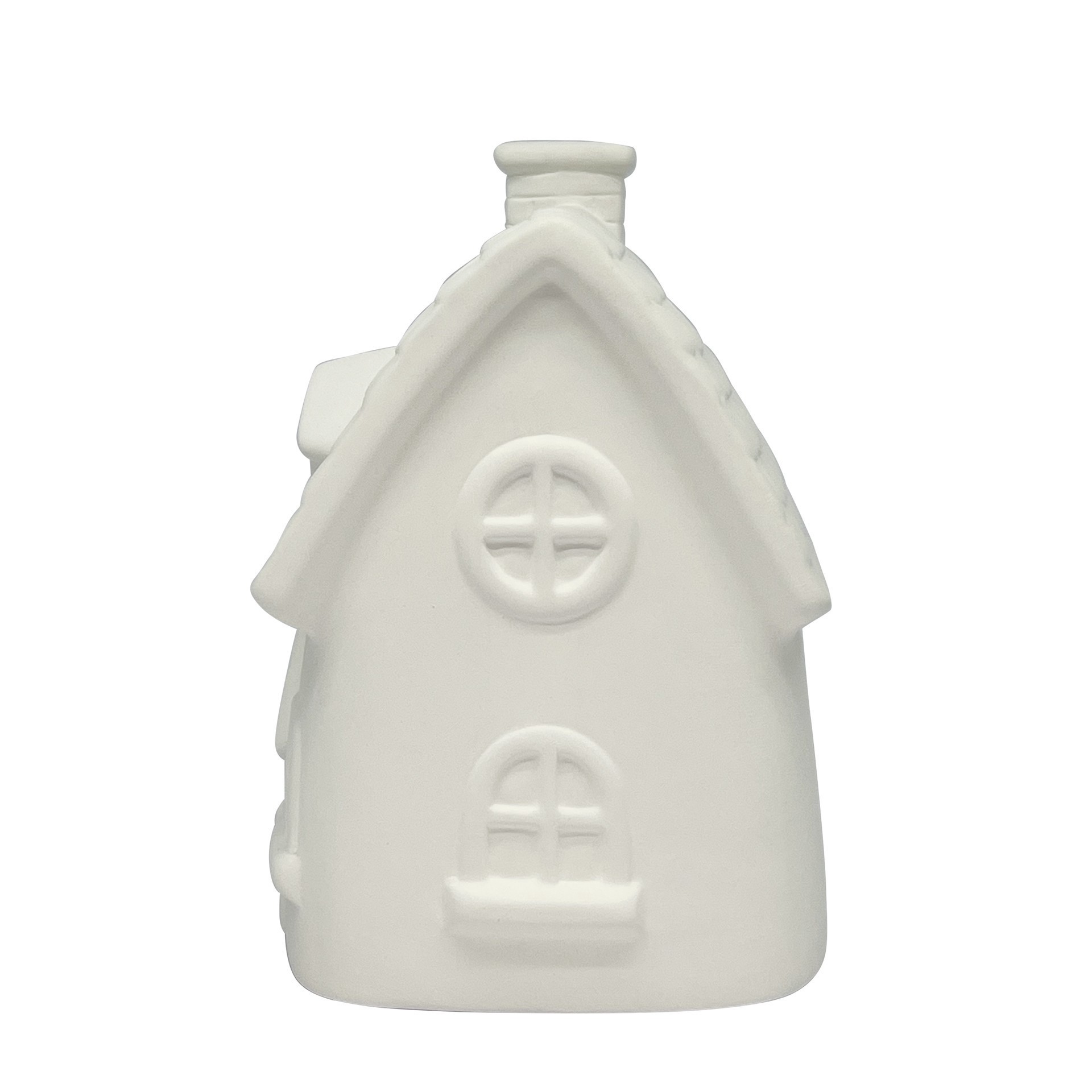 slide 4 of 7, 6.25" Diy Ceramic Cottage Figurine By Make Market, 5.31 in x 4.25 in x 6.22 in