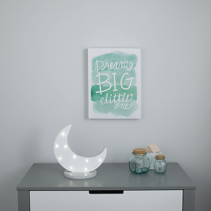 slide 3 of 3, NoJo White Moon Shaped Standing Marquee Light - White, 1 ct