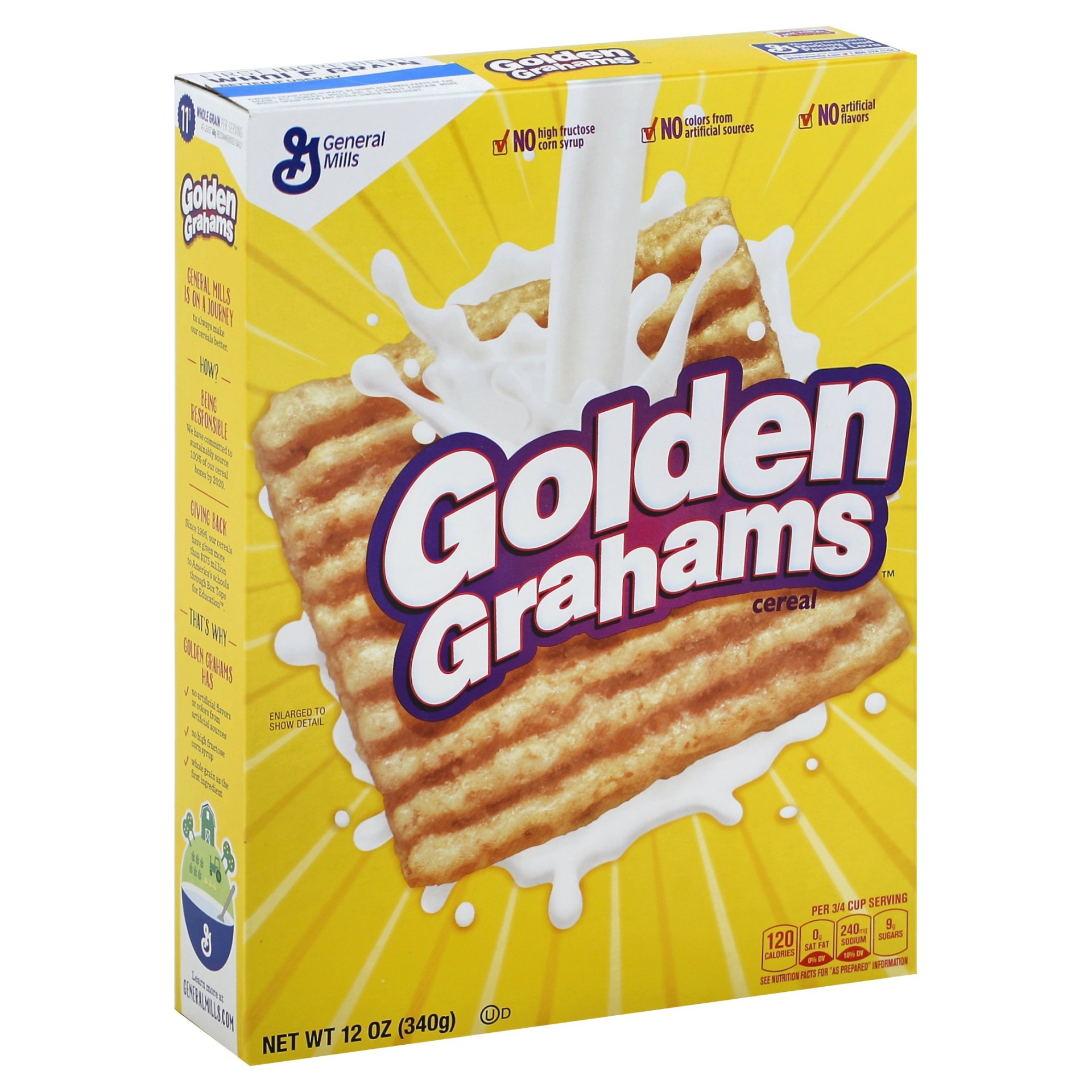 slide 1 of 1, Golden Grahams Breakfast Cereal, 12 oz