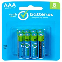 Simply Done AAA Alkaline Batteries 8 Pack