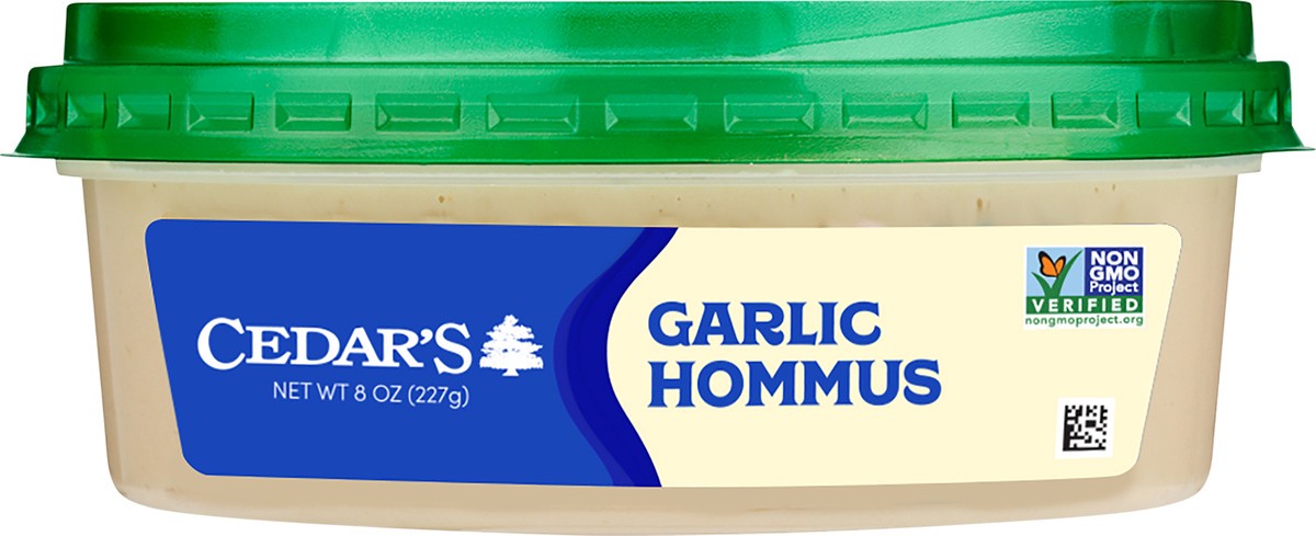 slide 2 of 4, Cedar's Garlic Hummus, 8 oz