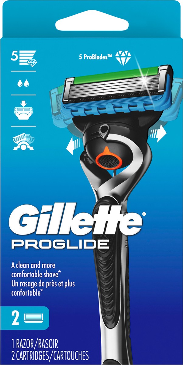 slide 2 of 2, Gillette Proglide Razor 2Up, 1 ct