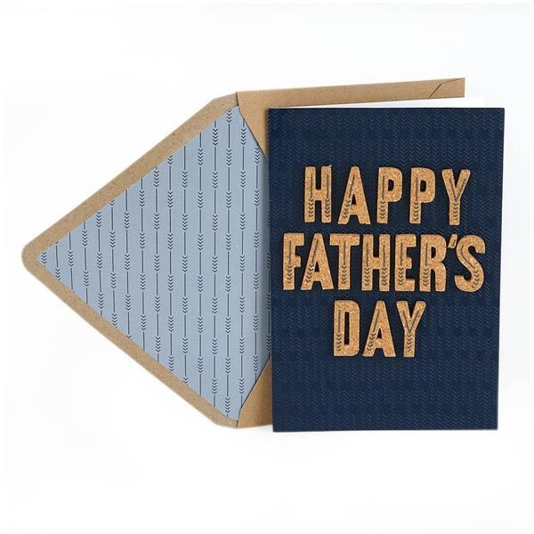 slide 1 of 1, Hallmark Signature Father's Day Card (Cork Lettering, Thankful For You), 1 ct