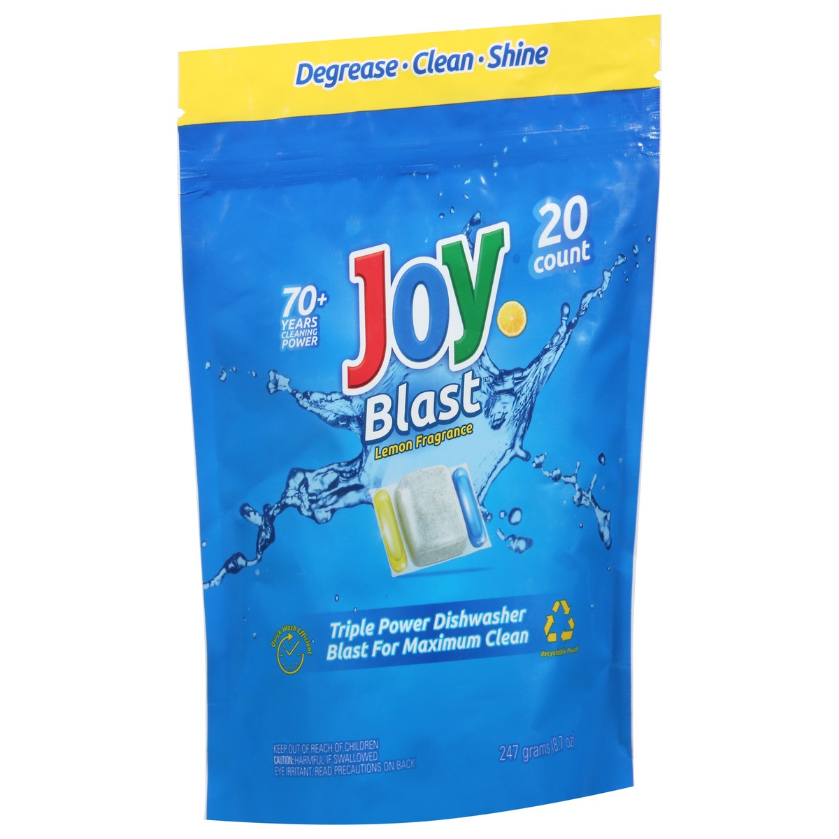 slide 8 of 10, Joy Blast Lemon Fragrance Dishwasher 20 ea, 20 ct