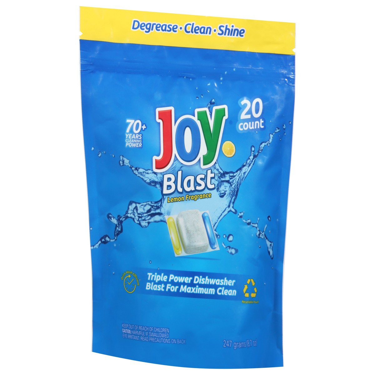 slide 7 of 10, Joy Blast Lemon Fragrance Dishwasher 20 ea, 20 ct
