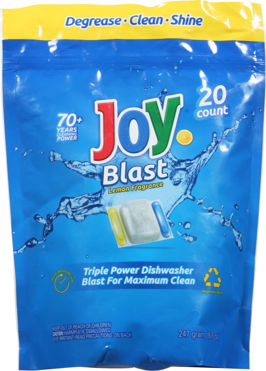 slide 10 of 10, Joy Blast Lemon Fragrance Dishwasher 20 ea, 20 ct