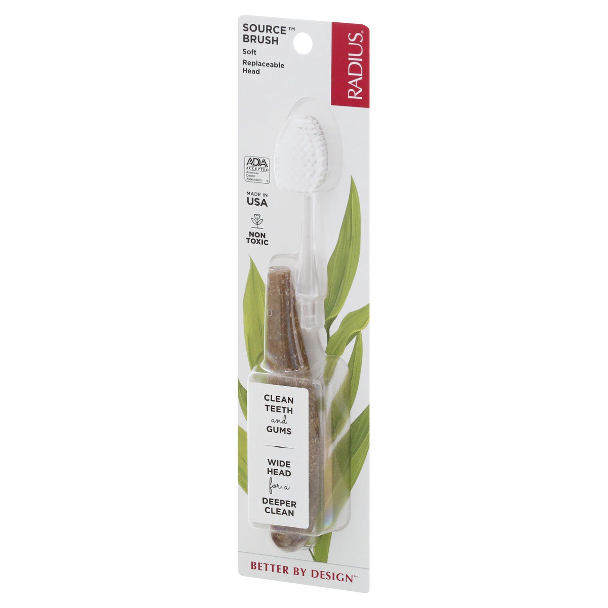 slide 3 of 8, Radius Toothbrush, Medium, 1 ct