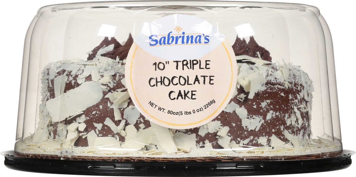 slide 2 of 9, Sabrina's 10 Inch Triple Chocolate Cake 80 oz, 80 oz
