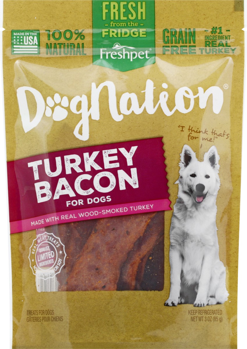 slide 4 of 11, Freshpet Dognation Turkey Bacon Treats for Dogs 3 oz, 3 oz