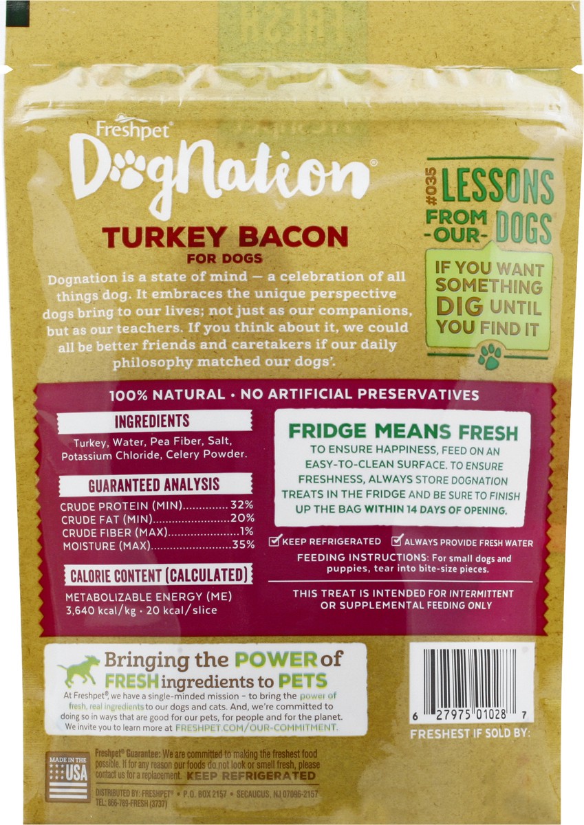 slide 3 of 11, Freshpet Dognation Turkey Bacon Treats for Dogs 3 oz, 3 oz