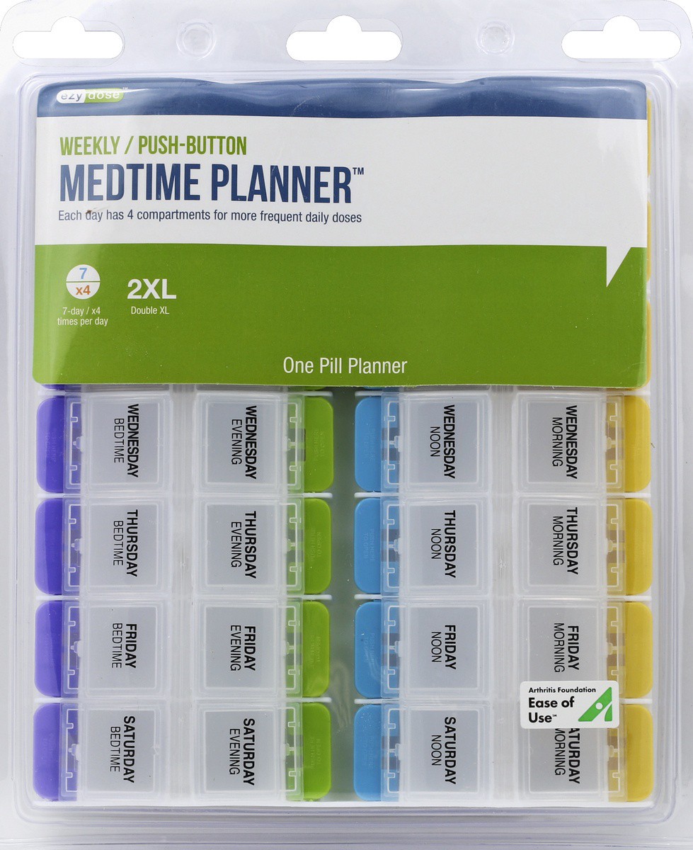 slide 3 of 5, EZY Dose Push Button Medtime, 1 ct