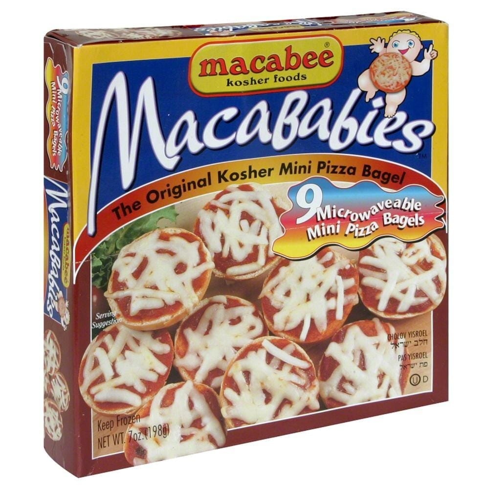 slide 1 of 1, Macabee Macababies Mini Pizza Bagels, 7 oz